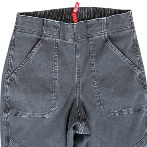Spanx Stretch Twill Cargo Jogger Pants in Washed Black Women's Size Extra Small - Picture 5 of 14